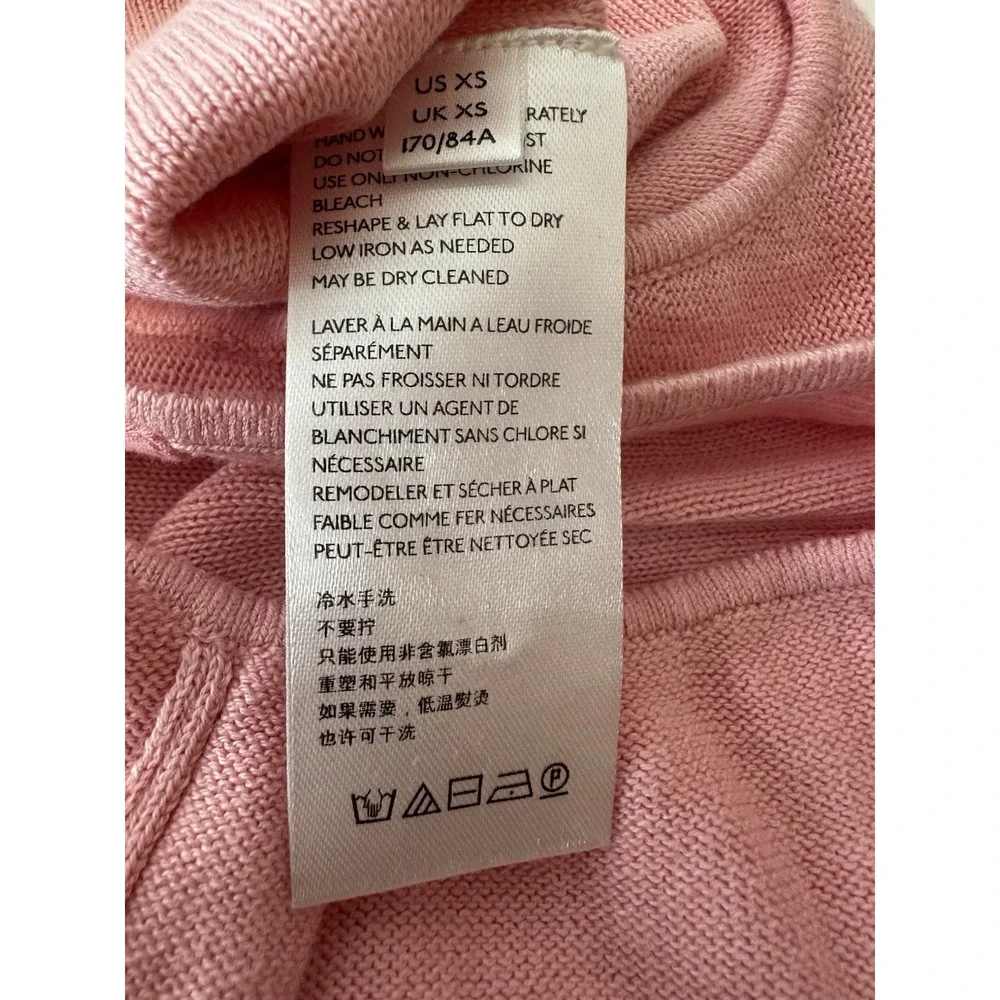 Free People Body Suit Women's‎ XS Pink Short Sleeve Mock Neck Knit Romantic New